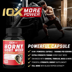 Hochdosierte Horny Goat Weed Kapseln Maca Tribulus Ashwagandha Nahrungsergänzungsmittel für Erwachsene - Verbessert Immunität Herz-Gehirn-Gesundheit - Product Image 5