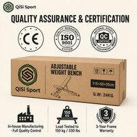 Banc de musculation réglable pour haltères et press d'orteils, 7 niveaux de réglage du dossier, 3 niveaux de réglage du siège, équipement de gym à domicile, entraînement de force, 150 kg