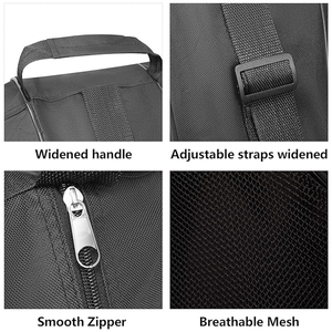 Zapatos de patinaje sobre ruedas de tamaño Universal personalizados de fábrica, bolsas de hoja de almacenamiento, <span class=keywords><strong>bolsa</strong></span> de patín de hielo transpirable con correa de hombro ajustable - Product Image 3