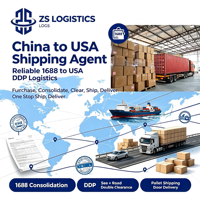 ZS LOGISTICS Agent d'expédition tout-en-un Chine Cameroun Consolidation de marchandises 1688 Transport maritime + routier DDP Dédouanement double Livraison porte-à-porte