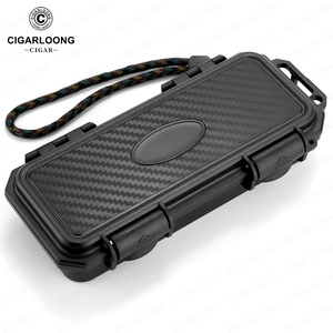 CIGARLOONG Humidor Impermeabile, Custodia da Viaggio per Sigari, Portasigari Portatile Umidificante per 2 Sigari, Logo Personalizzabile - Product Image 1