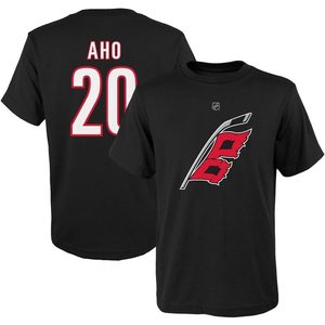 Sebastian Aho Carolina Hurricanes # 20 camisetas para niños con cuello redondo, ropa de hockey sobre hielo, transpirable - Product Image 1