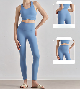 Pantalones de Yoga de Cintura Alta Ajustables y Ligeros para Mujer, Primavera/Verano/Otoño, Nailon, Absorben la Humedad, Deportivos, Fitness - Product Image 1