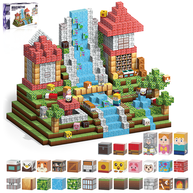 200pcs SET Plastic Construction Set Magnetic