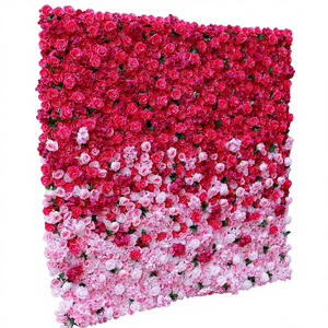 Tapetes de Pared de Flores de Rosa Artificiales de Seda con Degradado 3D Personalizados, Hechos a Mano, Modernos y Ecológicos para el Día de la Madre, Bodas y Hogar - Product Image 1