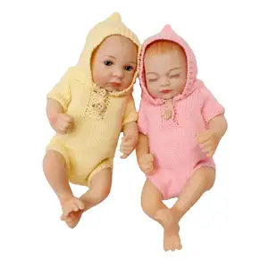 Baby Doll boneca reborn Plastic Reborn Doll Kit Solid Custom Realistic Girl Mini American 60Cm Body Babies Toys Real Beauty Doll