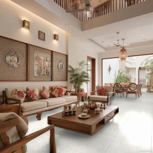 Orientbell Double Charge 600X600 Star White (S) Acabado brillante Doble carga (DC) Azulejos de porcelana de suelo de pared cuadrada - Product Image 2