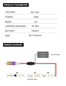 Popular DC5-24V Music Sync Sound Full Touch Control Voice <strong>Bluetooth</strong> App RGB RGBW Dream Horse Race Strip Light - Product Image 6