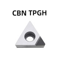 CBN Diamond Turning Inserts TPGH080202 TPGH090204 TPGH110308 , CNC Lathe Diamond Tool Tips for Aluminum Alloy Machining