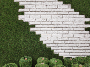 Nhà máy cung cấp tùy chỉnh tổng hợp cỏ nhân tạo Turf Vườn cỏ nhân tạo cho cảnh quan tường trang trí - Product Image 3