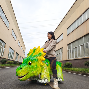 <span class=keywords><strong>Voiture</strong></span> électrique mécanique en forme de <span class=keywords><strong>dinosaure</strong></span> pour parc d'attractions, idéale pour centre commercial - Product Image 1