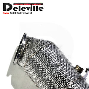 Deleville tuyau de descente d'échappement pour <span class=keywords><strong>BMW</strong></span> 325/<span class=keywords><strong>330</strong></span> G20/G28/G38 2.0T B48 2020-2022 tuyau de descente 200/300 cellule catted tuyau d'échappement - Product Image 6