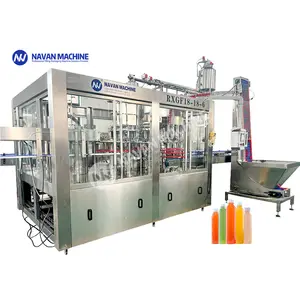 Manufacturer Customized Automatic Three-in-one Fruit Juice And Beverage PET Bottling Filling Machine