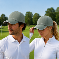 Gorra de Golf Personalizada de Alto Rendimiento, Color Verde Salvia, Ligera, Transpirable, con Protección UV, Gorra Deportiva Ajustable para Exteriores, Proveedor OEM ODM