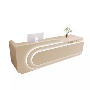 Vẻ Đẹp Salon Bàn Tiếp Tân Ánh Sáng Sang Trọng Cong Thanh Toán Truy Cập Công Ty Bảng Cho Đám Cưới Chụp Ảnh Khiêu Vũ Phòng Thu Quần Áo - Product Image 1