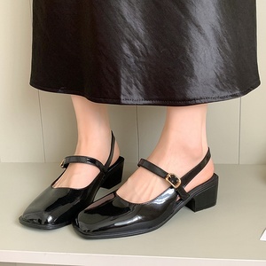 Zapatos de Ballet Elegantes para Mujer, Primavera-Verano 2026, Punta Cerrada, Tacón Bajo, Correa de Tobillo con Hebilla - Product Image 2