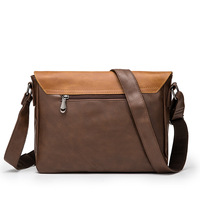Sac bandoulière postier à carreaux européen et américain personnalisé avec impression intégrale pour homme, en cuir PU imperméable avec fermeture éclair