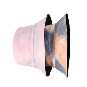 Venta al por mayor a granel personalizado impreso sombrero de cubo plegable al aire libre suave Tie Dye Cap viaje playa gorras de pesca - Product Image 2
