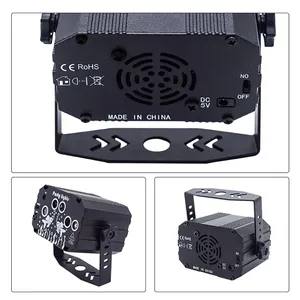 Projecteur LED Laser à Motif <span class=keywords><strong>Aurore</strong></span>, Lampe Disco à Haute Luminosité, Alimentation USB, Contrôle Vocal, Idéal pour Fêtes, Mariages, Anniversaires - Product Image 4