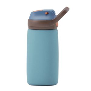 New Arrival 14oz Stainless Steel Vacuum <b>Insulated</b> Tumbler Kids <b>Straw</b> Handle 12-24 Hours Thermal Performance Boiling Water Sports - Product Image 4