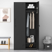 Casier en acier à une porte, réglable, verrouillable, durable, armoire de rangement commerciale pour hôtel, salle de sport