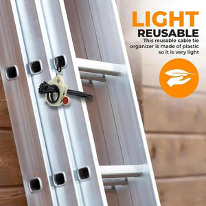 Organisateur de câbles flexible en acier inoxydable ABS pour fils électriques, outil de rangement pour la maison, l'intérieur et l'extérieur (vente en gros) - Product Image 5