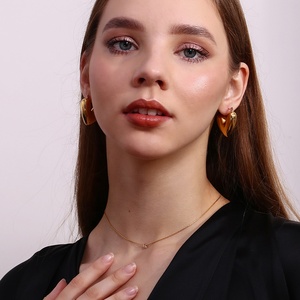 Dingran verano impermeable colorido circón trenzado cadena collares chapado en oro no deslustre joyería - Product Image 2