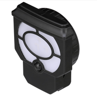 Lampes LED de jardin ou de terrasse étanches IP65 à piles, en bronze, avec détecteur de mouvement et arrêt automatique, 50 lumens