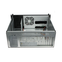 Châssis de serveur 4U BTX en alliage d'aluminium pour montage en rack, avec ventilateur, alimentation redondante à échange à chaud, supportant 7 emplacements PCIe, stock industriel