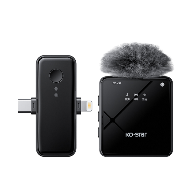 Wireless Vlogging Microphone Condenser Microphone Professional Noise Cancelling Microphones for Phones