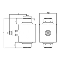 Sensor de Celda de Carga Digital Locosc LP7139 de 10 Toneladas para Básculas de Camiones de Compresión