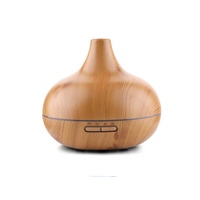 Diffuseur d'huiles essentielles 300 ml effet bois avec minuterie, humidificateur d'arômes à brume longue durée 8H pour la maison, OEM ODM Marque Privée