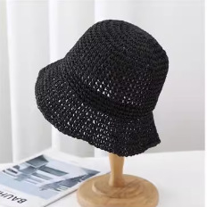 Chapeau Bob en Fourrure Tendance pour Femme, Pliable et Respirant, Protection Solaire pour Vacances à la Plage et au Bord de Mer - Product Image 6