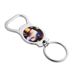 Gran oferta, llaveros de Metal hechos a medida, diseño de abrebotellas para sublimación- - Product Image 5