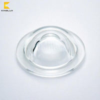 Fabricant de lentilles LED, diamètre personnalisé 92 mm, lentilles en verre borosilicate à 120 degrés pour LED