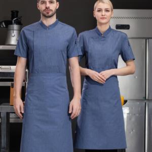 Uniforme de réception d'hôtel italien de mode blanc pur de haute qualité pantalon de Chef de Sushi uniforme uniforme de Chef japonais - Product Image 1