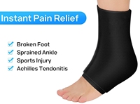 Attelle de compression froide pour cheville avec gel, manchon de soutien pour entorse et soin du tendon d'Achille