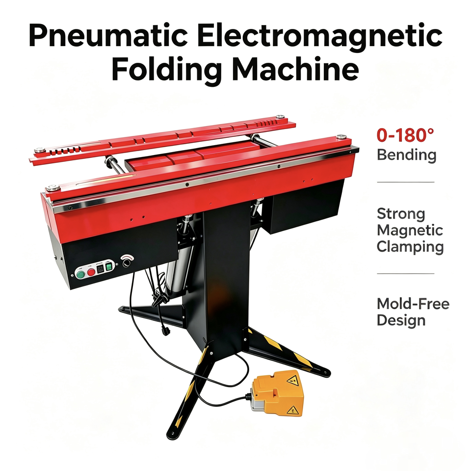 Pressure Folder New Pneumatic Electromagnetic Sheet Folder, Wide Range Metal Bending ...
