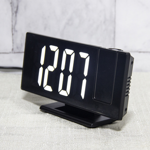 EMAF Electronic <strong>Led</strong> Projector Alarm for Bedrooms Chargers Projection <strong>Clock</strong> Bathroom Mirror with <strong>Led</strong> Lights - Product Image 2