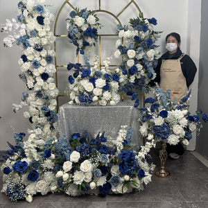 Décorations de mariage, arrangement floral, <span class=keywords><strong>fleurs</strong></span> suspendues, <span class=keywords><strong>fleurs</strong></span> artificielles bleues pour mariage - Product Image 2