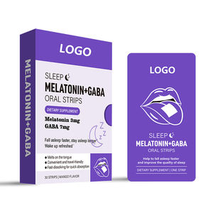 ओटम/ओएम स्वास्थ्य पूरक नींद समर्थन मौखिक भंग पतली फिल्म 3 मिलीग्राम मेलाटोनिन मौखिक स्ट्रिप्स गोबा/विटामिन बी 5 बी 6 के साथ - Product Image 6