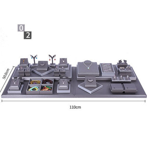 PU皮革珠宝展示柜托盘珠宝支架展示架套装珠宝展示架项链 - Product Image 4