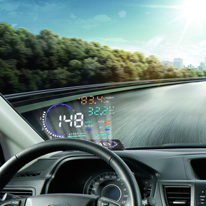 New A8 HUD New Design 5.5" Car HUD Head up Display Overspeed Wanring Speedometer OBD II - Product Image 3