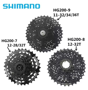 <span class=keywords><strong>Cassette</strong></span> SHIMANO Tourney HG200 7s 12-28T/12-32T 8s 12-32T 9s 11-32/34T CS-HG200-7/8/9 para Bicicleta de Montaña Original Shimano - Product Image 1