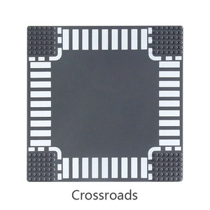 Placa Base de bloque de construcción 25,5x25,5 cm Compatible con las <span class=keywords><strong>principales</strong></span> marcas para modelos de carretera de tráfico, juego de ladrillos de accesorios DIY - Product Image 2