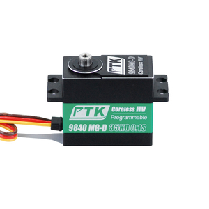 Servo Digital Impermeable PTK 9840 MG-D HV con Engranajes Metálicos <span class=keywords><strong>de</strong></span> 35 kg para Coche RC, Barco y Avión, Kit <span class=keywords><strong>de</strong></span> Modelo, Piezas y Accesorios RC para Bricolaje - Product Image 1