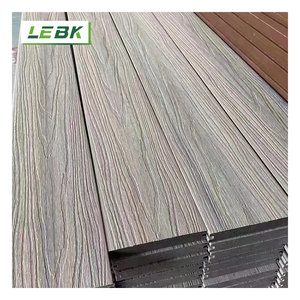 Decking WPC Moderno Eco-Friendly Impermeabile Solido Durevole Antiscivolo per Esterni Fai-da-te Balcone Effetto <span class=keywords><strong>Legno</strong></span> Spazzolato Co-estruso - Product Image 2