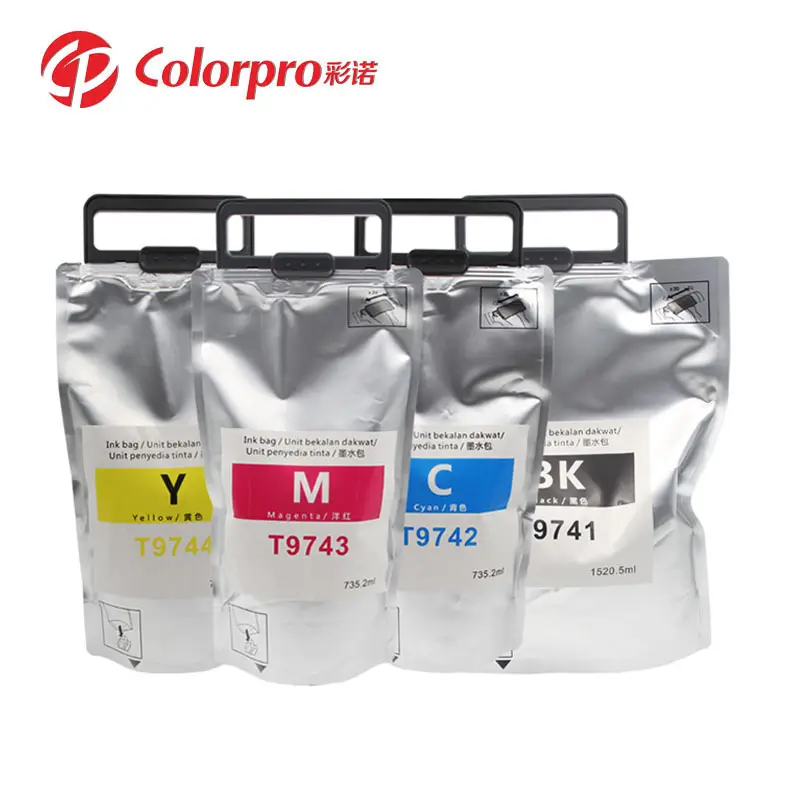 Cartouches d'encre coloré pour imprimante, T9741-T9744 pro WF-C869, sac compatible avec Epn,