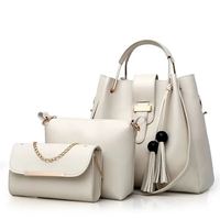 I-0222 tas tangan murah 3 in 1 Set tas tangan dan dompet wanita Barat Set kurang warna tas kustom tas tangan dan dompet