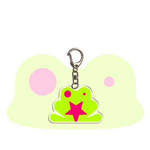 Venta al por mayor de nuevos llaveros de acrílico con diseño de estrella, accesorios para bolsos, con impresión UV, de moda y estilo cartoon. - Product Image 3
